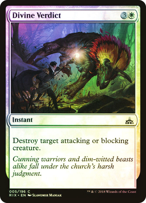 Divine Verdict\nRivals of Ixalan\nSingle\nMagic The Gathering