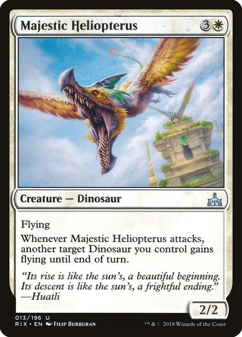 Majestic Heliopterus\nRivals of Ixalan\nSingle\nMagic The Gathering