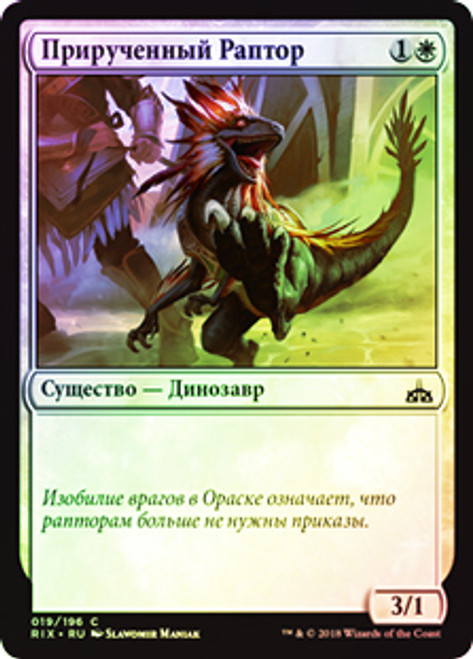 Raptor Companion
Rivals of Ixalan (Foil) - Russian
Single
Magic The Gathering