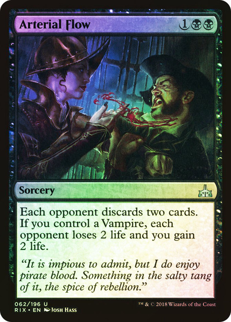 Arterial Flow\nRivals of Ixalan\nSingle\nMagic The Gathering