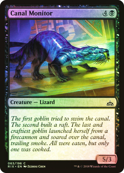 Canal Monitor\nRivals of Ixalan\nSingle\nMagic The Gathering