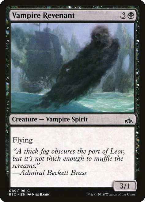 Vampire Revenant\nRivals of Ixalan\nSingle\nMagic The Gathering