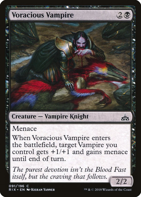Voracious Vampire\nRivals of Ixalan\nSingle\nMagic The Gathering