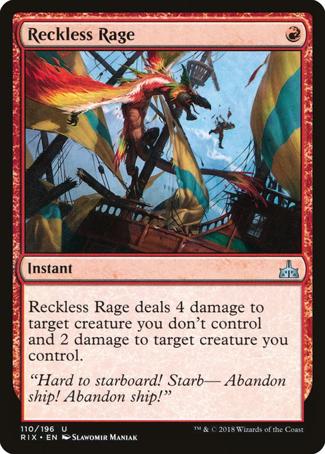 Reckless Rage\nRivals of Ixalan\nSingle\nMagic The Gathering