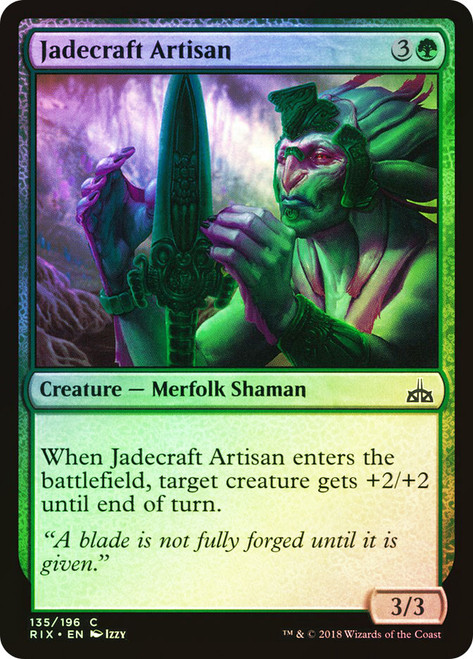 Jadecraft Artisan\nRivals of Ixalan\nSingle\nMagic The Gathering