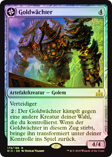 Golden Guardian // Gold-Forge Garrison | Rivals of Ixalan