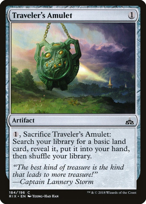 Traveler's Amulet\nRivals of Ixalan\nSingle\nMagic The Gathering