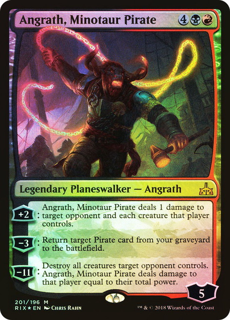Angrath, Minotaur Pirate (Planeswalker Deck)\nRivals of Ixalan\nSingle\nMagic The Gathering