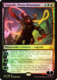 Angrath, Minotaur Pirate (Introductory Product)
Rivals of Ixalan (Foil) - Portuguese
Single
Magic The Gathering