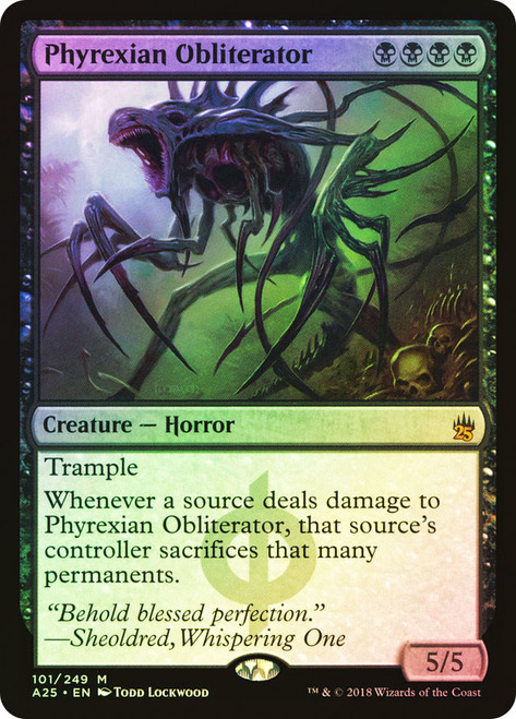 Phyrexian Obliterator\nMasters 25\nSingle\nMagic The Gathering