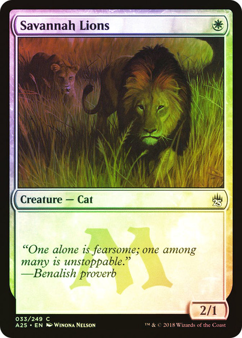 Savannah Lions\nMasters 25\nSingle\nMagic The Gathering