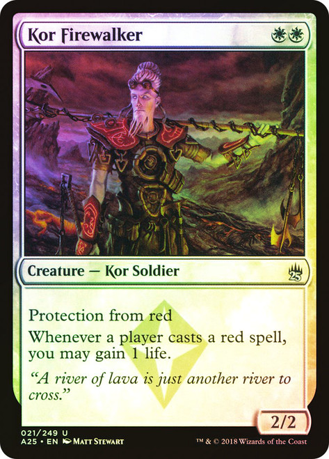 Kor Firewalker\nMasters 25\nSingle\nMagic The Gathering