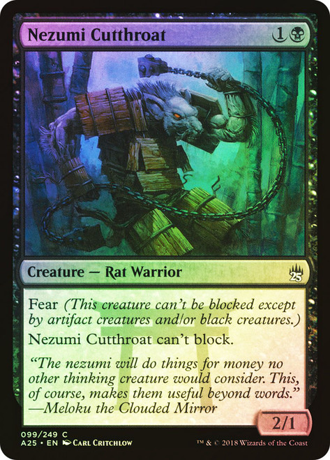Nezumi Cutthroat\nMasters 25\nSingle\nMagic The Gathering