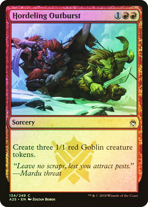 Hordeling Outburst\nMasters 25\nSingle\nMagic The Gathering