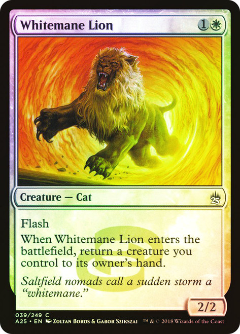 Whitemane Lion\nMasters 25\nSingle\nMagic The Gathering