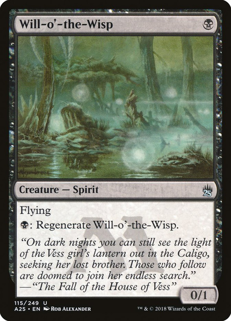 Will-o'-the-Wisp\nMasters 25\nSingle\nMagic The Gathering