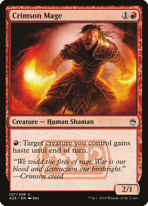Crimson Mage\nMasters 25\nSingle\nMagic The Gathering