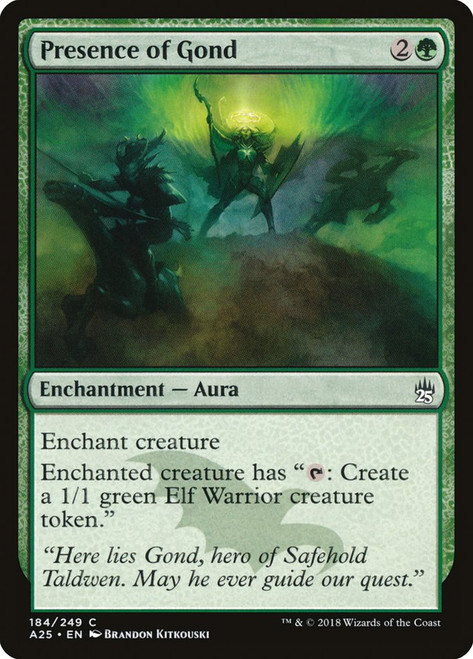 Presence of Gond\nMasters 25\nSingle\nMagic The Gathering