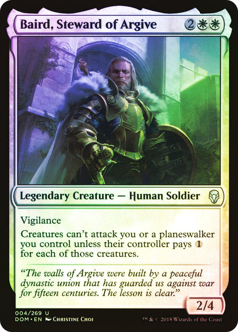 Baird, Steward of Argive\nDominaria\nSingle\nMagic The Gathering