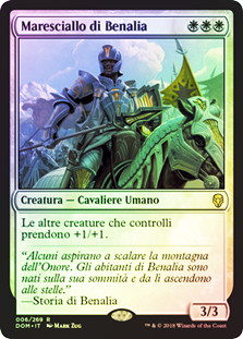 Benalish Marshal
Dominaria (Foil) - Italian
Single
Magic The Gathering