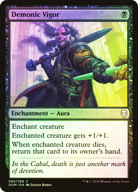 Demonic Vigor\nDominaria\nSingle\nMagic The Gathering