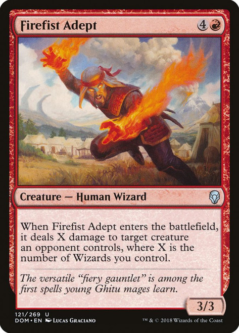Firefist Adept\nDominaria\nSingle\nMagic The Gathering