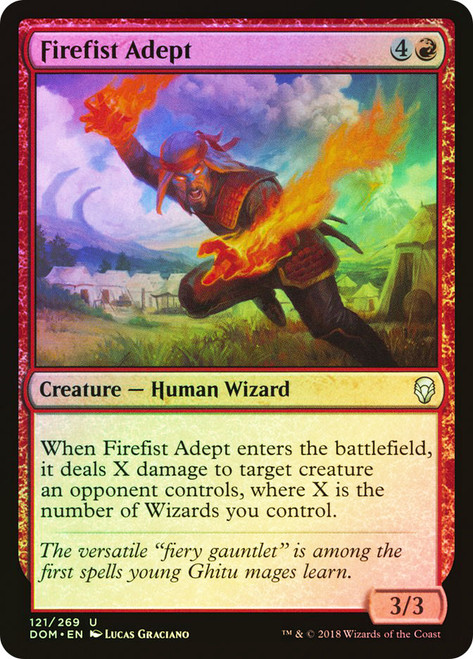 Firefist Adept\nDominaria\nSingle\nMagic The Gathering