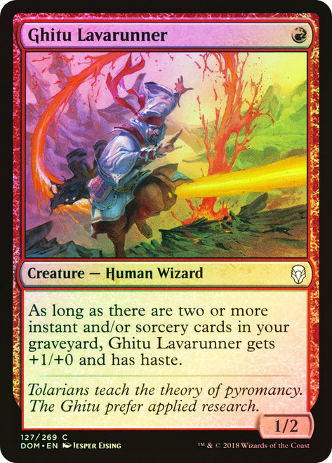 Ghitu Lavarunner\nDominaria\nSingle\nMagic The Gathering