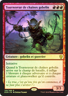 Goblin Chainwhirler
Dominaria (Foil) - French
Single
Magic The Gathering