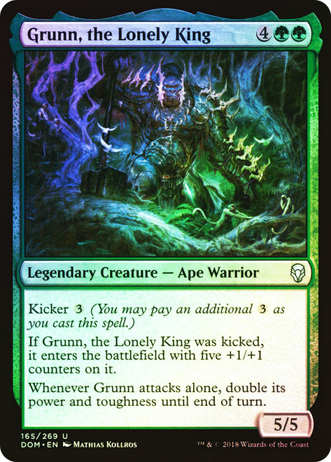 Grunn, the Lonely King\nDominaria\nSingle\nMagic The Gathering