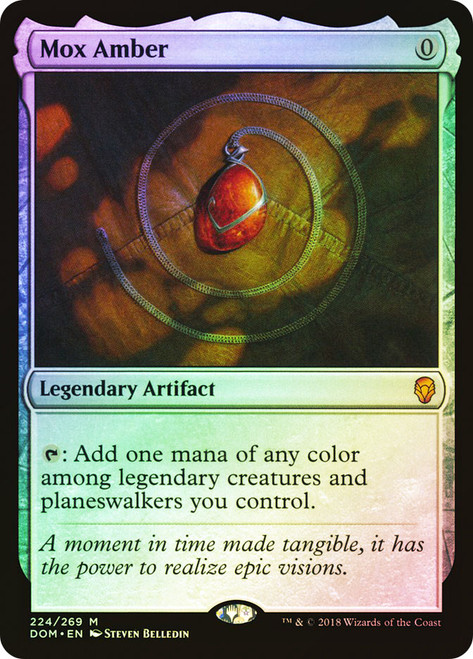 Mox Amber (Prerelease) (Dominaria) | Promo: Date Stamped