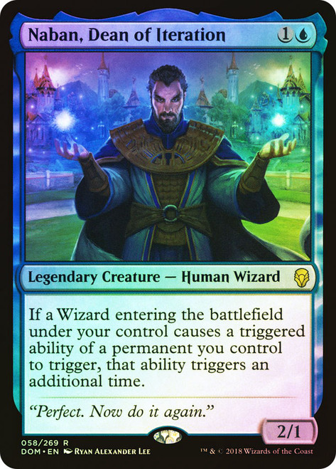 Naban, Dean of Iteration\nDominaria\nSingle\nMagic The Gathering
