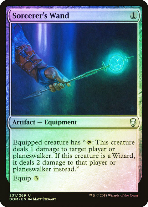 Sorcerer's Wand\nDominaria\nSingle\nMagic The Gathering