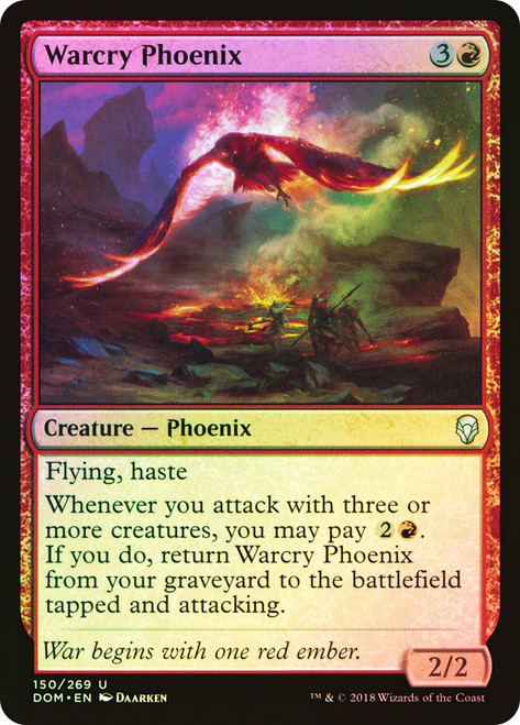 Warcry Phoenix\nDominaria\nSingle\nMagic The Gathering