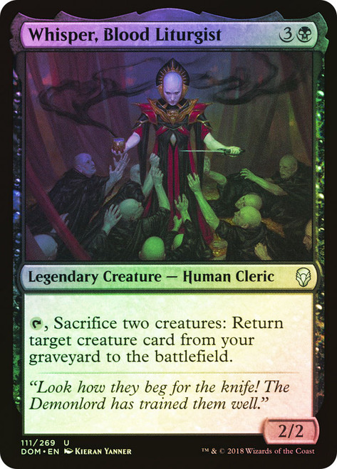 Whisper, Blood Liturgist\nDominaria\nSingle\nMagic The Gathering