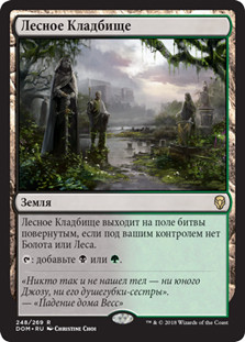 Woodland Cemetery
Dominaria - Russian
Single
Magic The Gathering
