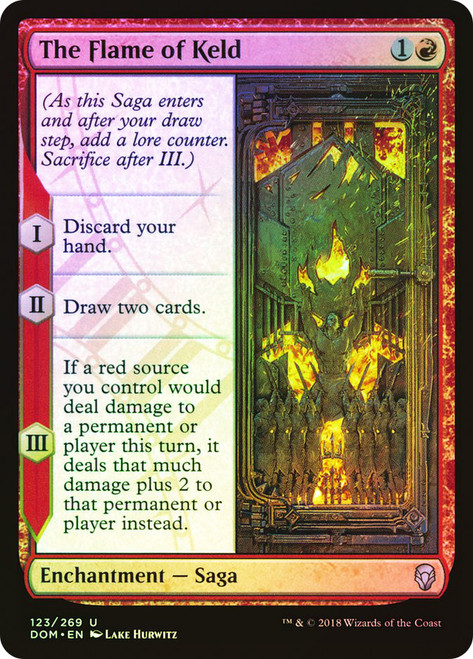 The Flame of Keld\nDominaria\nSingle\nMagic The Gathering