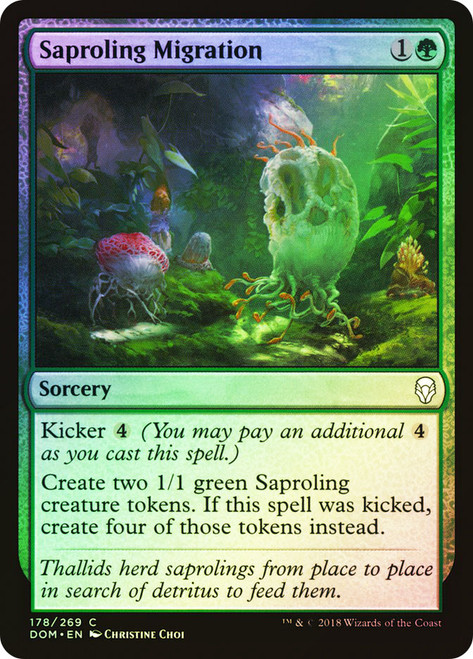 Saproling Migration\nDominaria\nSingle\nMagic The Gathering