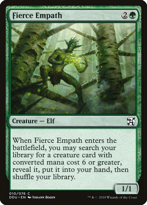 Fierce Empath\nDuel Decks: Elves vs. Inventors\nSingle\nMagic The Gathering