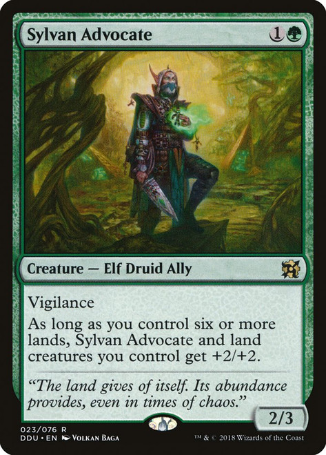 Sylvan Advocate\nDuel Decks: Elves vs. Inventors\nSingle\nMagic The Gathering