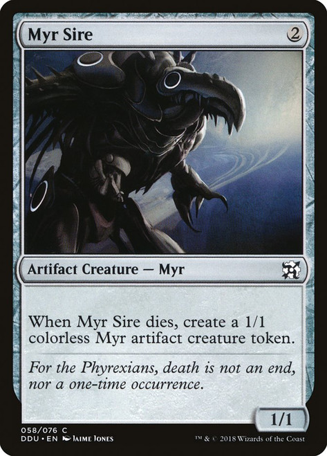 Myr Sire\nDuel Decks: Elves vs. Inventors\nSingle\nMagic The Gathering