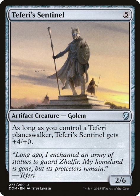 Teferi's Sentinel (Planeswalker Deck)\nDominaria\nSingle\nMagic The Gathering