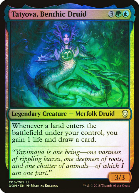 Tatyova, Benthic Druid\nDominaria\nSingle\nMagic The Gathering