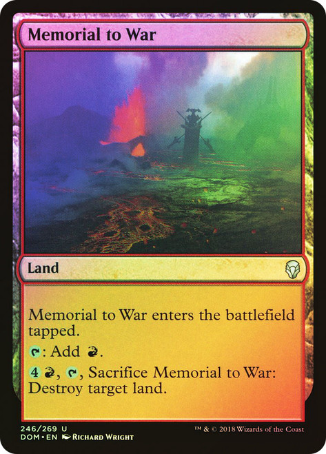 Memorial to War\nDominaria\nSingle\nMagic The Gathering