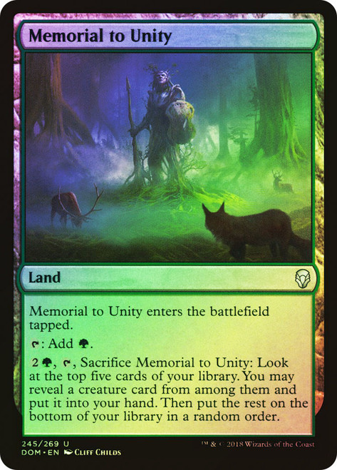 Memorial to Unity\nDominaria\nSingle\nMagic The Gathering
