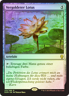 Gilded Lotus
Dominaria (Foil) - German
Single
Magic The Gathering