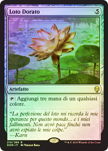 Gilded Lotus
Dominaria (Foil) - Italian
Single
Magic The Gathering