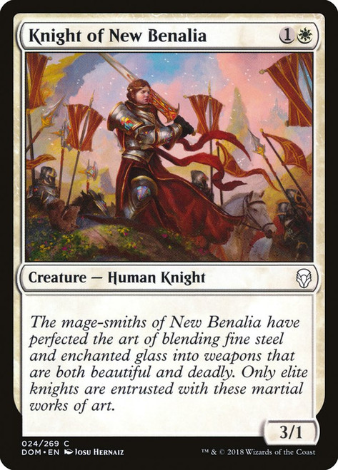 Knight of New Benalia\nDominaria\nSingle\nMagic The Gathering