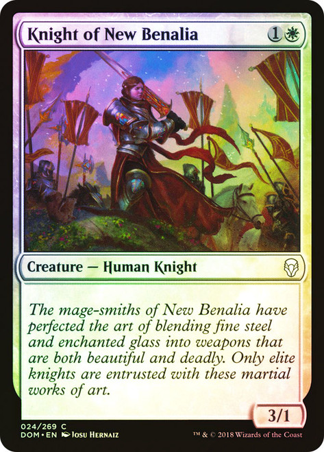 Knight of New Benalia\nDominaria\nSingle\nMagic The Gathering