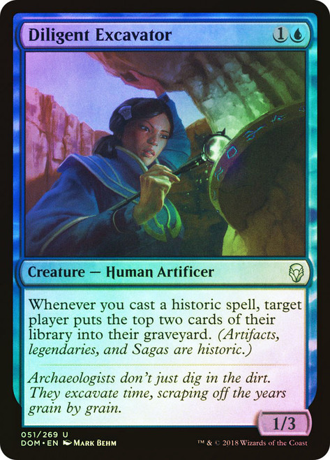 Diligent Excavator\nDominaria\nSingle\nMagic The Gathering